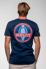 T-shirt Carroll Shelby "1966"en coton bleu marine Homme