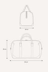 Sac de voyage en cuir 24H Le Mans Gaston 6 48h vert anglais