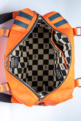 24H Le Mans Gaston 4 48h leather travel bag orange Men