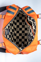 Sac de voyage en cuir 24H Le Mans Andre 4 72h orange
