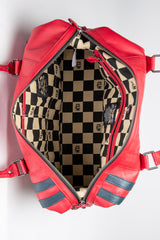 Sac de voyage en cuir 24H Le Mans Gaston 4 48h rouge racing