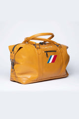 Alpine A110 48h leather travel bag yellow