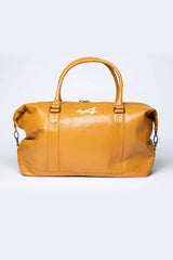 Alpine A110 48h leather travel bag yellow