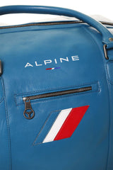 Sac de voyage en cuir Alpine A110 48h bleu ocean