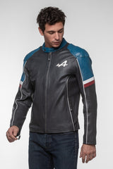 Blouson en cuir Alpine A424 Men bleu marine Homme