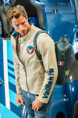Blouson en cuir Michel Vaillant Michel 2 ecru Homme