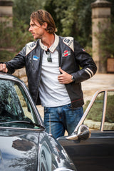 Steve McQueen Clint Black Leather Jacket for Men