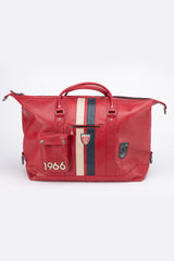 Sac de voyage en cuir 24H Le Mans André 6 72H rouge racing