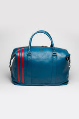 Sac de voyage en cuir 24H Le Mans Andre 4 72h bleu ocean