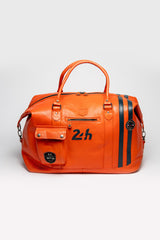 24H Le Mans Andre 4 72h leather travel bag orange Men