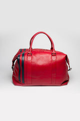Leather travel bag 24H Le Mans Andre 4 72h racing red Men