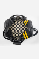 Sac de voyage en cuir Ayrton Senna "Ayrton Bag Sport" noir