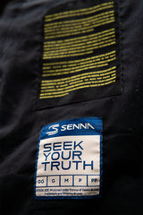 Blouson en cuir Ayrton Senna "Ayrton" noir Homme