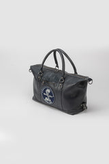 Sac de voyage en cuir Carroll Shelby BIG D 48H Sheep crown bleu marine