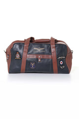 Royal Air Force Bristol 3 48h leather travel bag navy blue Men