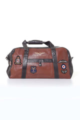 Sac de voyage en cuir Royal Air Force Bristol 3 48h tortoise Homme