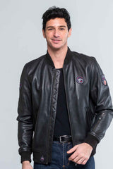 Steve McQueen Burt 3 leather jacket black Men