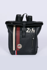 Leather backpack 24H Le Mans Backpack black Man