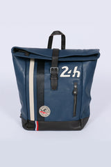 Leather backpack 24H Le Mans Backpack royal blue Men