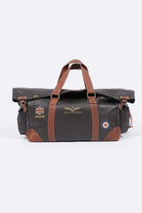 Sac de voyage en cuir Royal Air Force Bader 3 72H marron foncé Homme