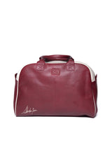 Steve McQueen Belgetti 4 leather travel bag dark red Men