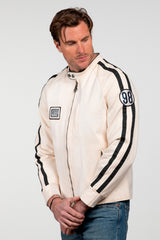 Blouson Carroll Shelby "O'Shell" en canvas écru Homme
