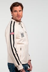 Blouson Carroll Shelby "O'Shell" en canvas écru Homme
