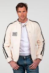 Blouson Carroll Shelby "O'Shell" en canvas écru Homme