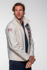 Blouson Carroll Shelby "Snake" en canvas écru Homme