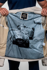 Blouson Carroll Shelby "Snake" en canvas écru Homme
