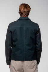Blouson Carroll Shelby "Snake" en canvas bleu marine Homme