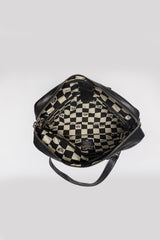 Sac bandoulière en cuir 24H Le Mans Bruce messenger noir