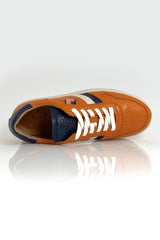 Baskets en cuir Steve McQueen Bull orange Homme