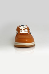 Baskets en cuir Steve McQueen Bull orange Homme