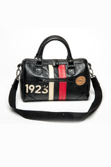 Leather handbag 24H Le Mans 1923 Courcelle black Woman