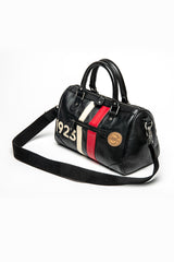 Leather handbag 24H Le Mans 1923 Courcelle black Woman