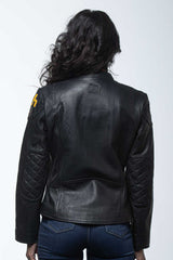 24H Le Mans Caroll 4 leather jacket black Women