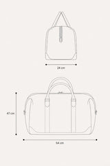 Sac de voyage en cuir 24H Le Mans André 6 72H noir
