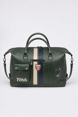 Sac de voyage en cuir 24H Le Mans Gaston 6 48h vert anglais