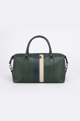 Sac de voyage en cuir 24H Le Mans Gaston 6 48h vert anglais