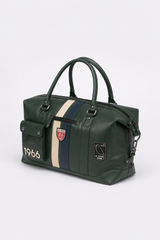 Sac de voyage en cuir 24H Le Mans Gaston 6 48h vert anglais