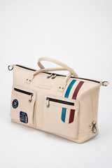 Men's Steve McQueen x Le Mans Seattle 48h Ecru Leather Travel Bag