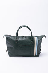 Sac de voyage en cuir 24H Le Mans Chris 48h vert vintage
