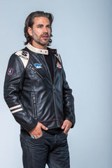 Steve McQueen Clint Black Leather Jacket for Men