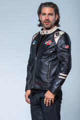 Steve McQueen Clint Black Leather Jacket for Men