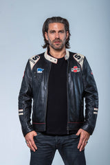 Steve McQueen Clint Black Leather Jacket for Men