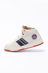 Men's Carroll Shelby Cobra Ecru Leather High-Top Sneakers