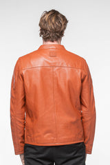 Men's 24H Le Mans Colin rust leather jacket