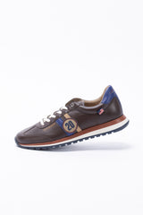 Baskets en cuir Steve McQueen Cool marron foncé Homme