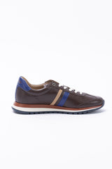 Baskets en cuir Steve McQueen Cool marron foncé Homme